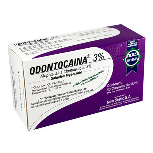 Imagen de ANESTESICO ODONTOCAINA AL 3%