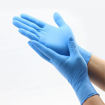 Imagen de GUANTES SKINCARE NIT CELESTE"M" S/TALCO