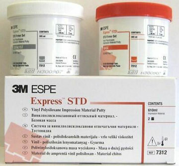 Imagen de 3M Express STD Material de Impresión VPS, kit de masilla con cucharas dispensado