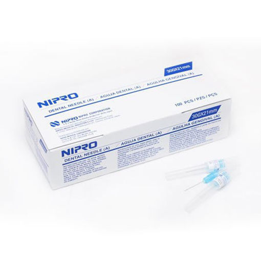 Imagen de AGUJAS DESCART.#30GX21MM CORTAS NIPRO