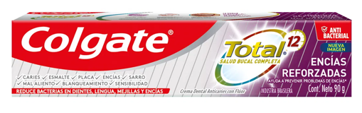 Imagen de Crema Dental Colqate Total Encias Reforzadas 75 ml