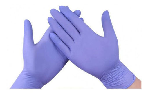 Imagen de GUANTES SKINCARE NITRILO LILA TALLA L